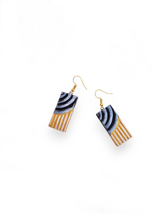 Handcrafted Geometric Pattern Earrings for a Stylish Fusion of Art and Fashion