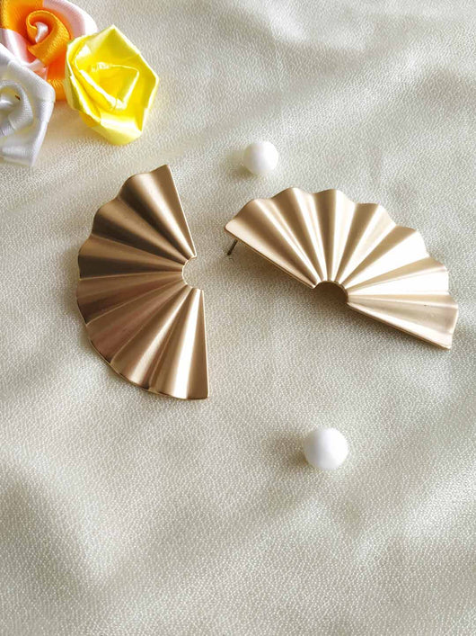 Metallic Gold Toned drop earrings 