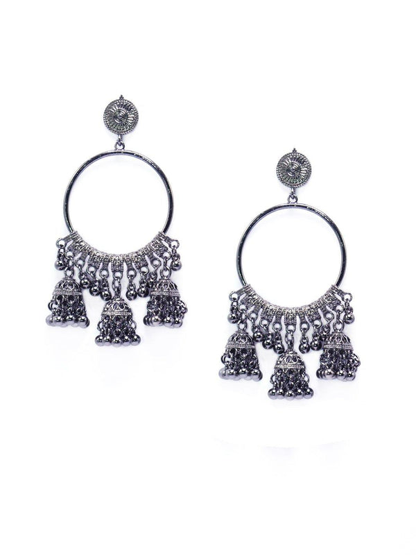 adorable hoop jhumka earrings 