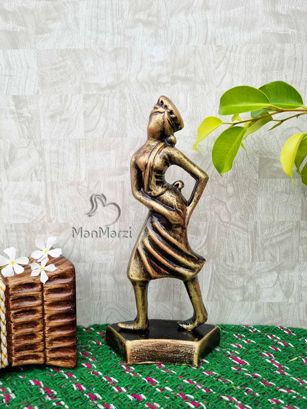  Handcrafted Abstract Farmer Statue for Table Decor from manmarzi