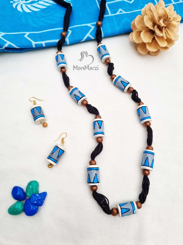 Artisan Terracotta Jewelry Set | Handmade