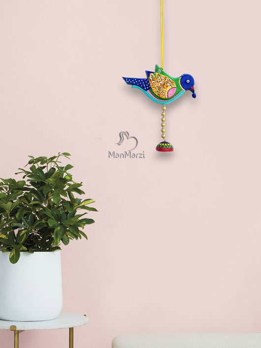Handmade Terracotta Bird Wall Hanging for Home Decor Enchantment