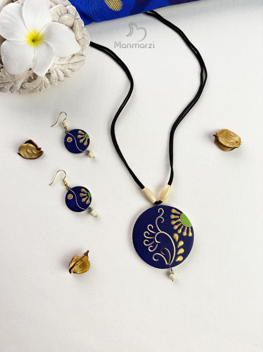 Anya- Handcrafted Terracotta Jewellery Set With Artisanal Detailing
