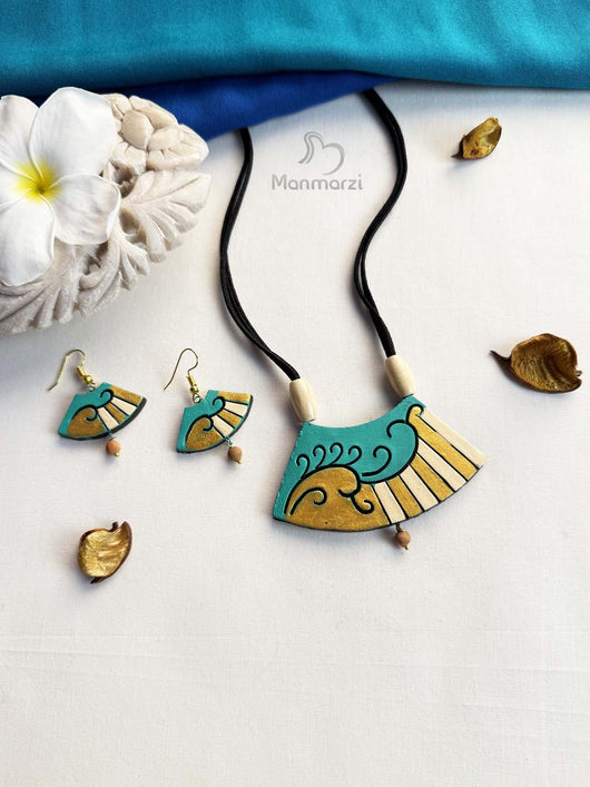 Roop- Handcrafted Terracotta Jewellery Set With Artisanal Detailing