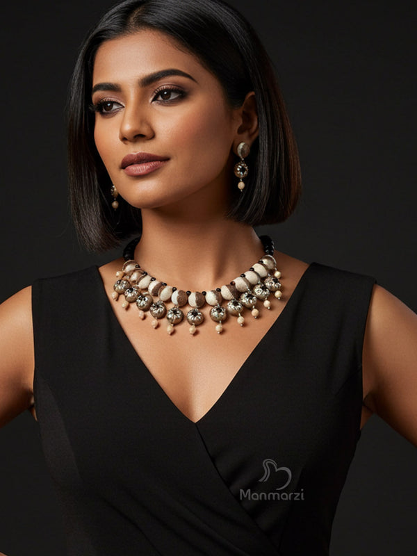 Ruhani- Handcrafted Classic Terracotta Jewellery Set | Manmarzi