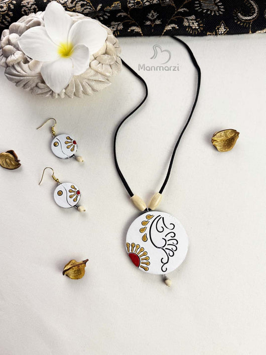 Anya- Handcrafted Terracotta Jewellery Set With Artisanal Detailing
