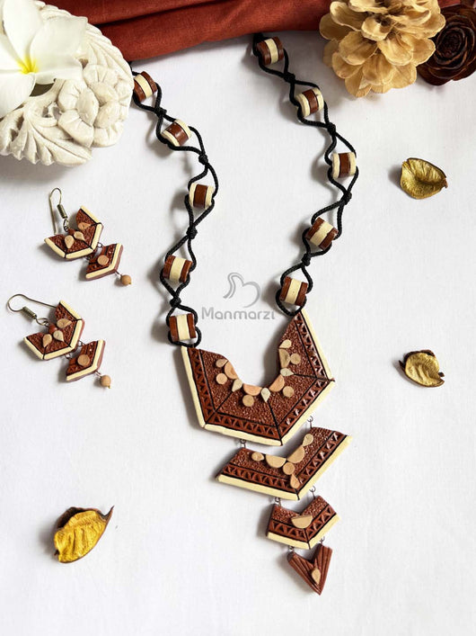 Bhoomi- Handcrafted Terracotta Jewellery Set | Manmarzi