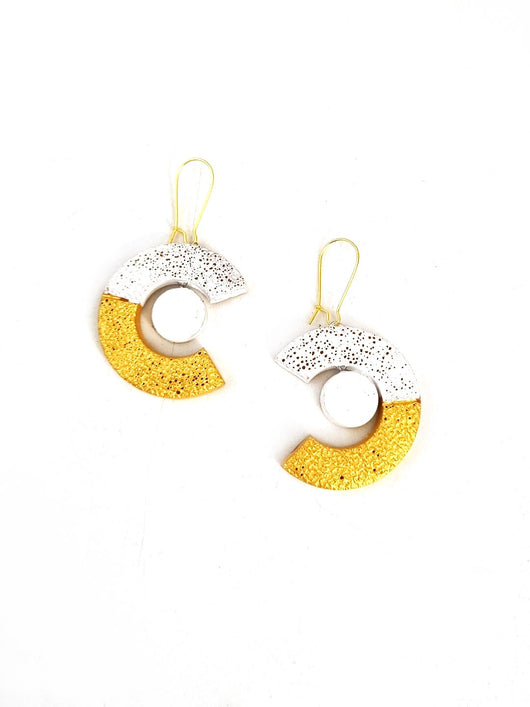 Handcrafted Classic Horseshoe Terracotta Earrings for Women