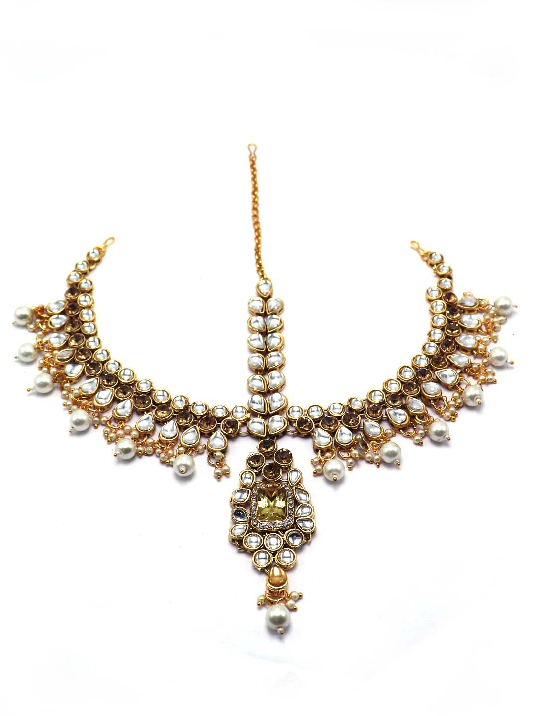 Kundan Stone Studded Bridal Mathapatti - ManMarzi