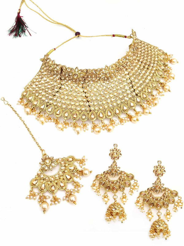 Gold toned Bridal Jewelry Set