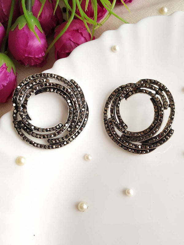 Stone Studded Drop Earrings for Women and Girls