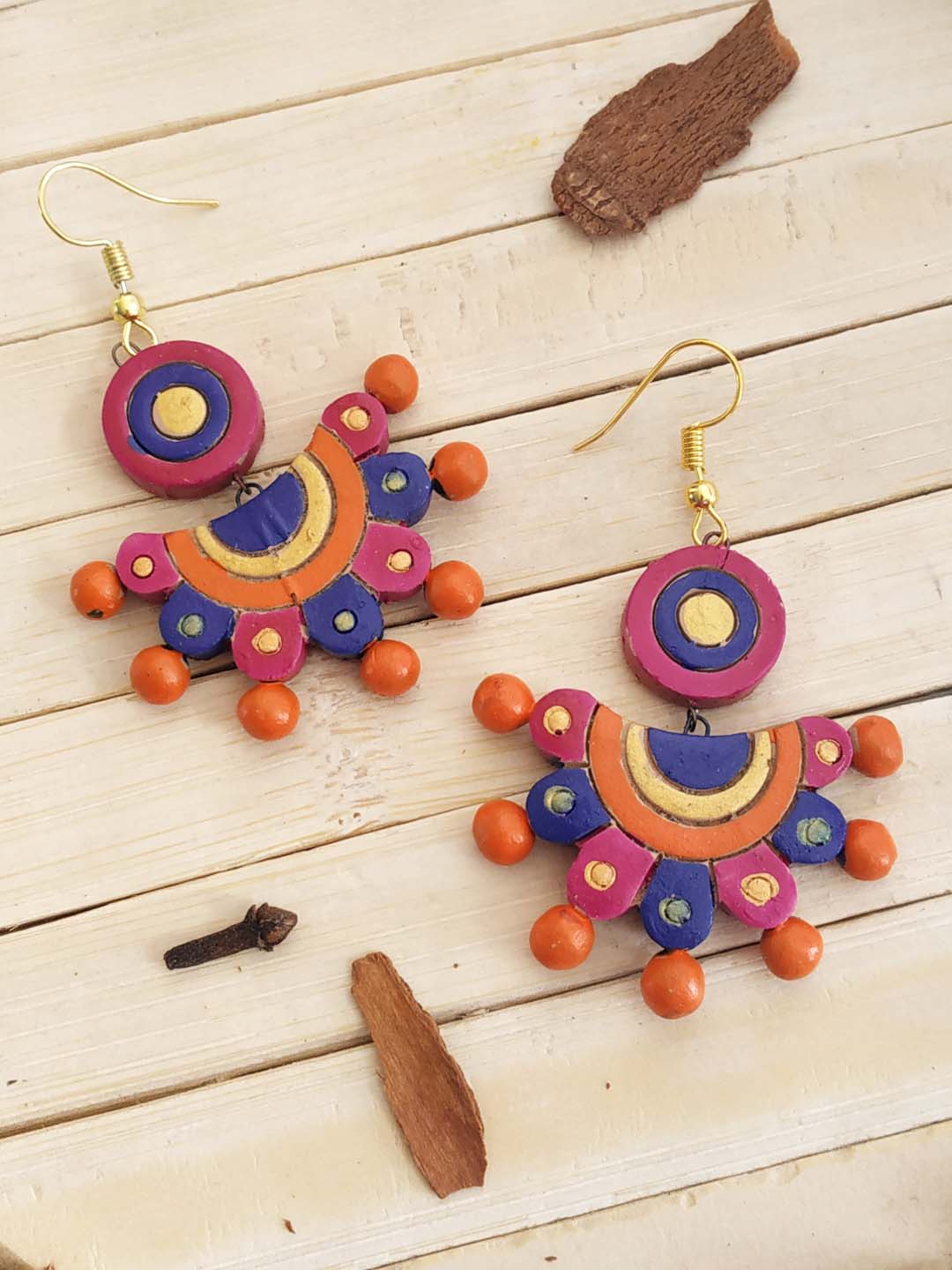 Kiya- Terracotta earrings