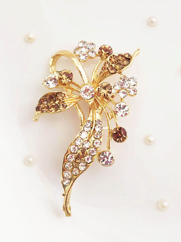 Adorable Stone-Studded Fine Brooch