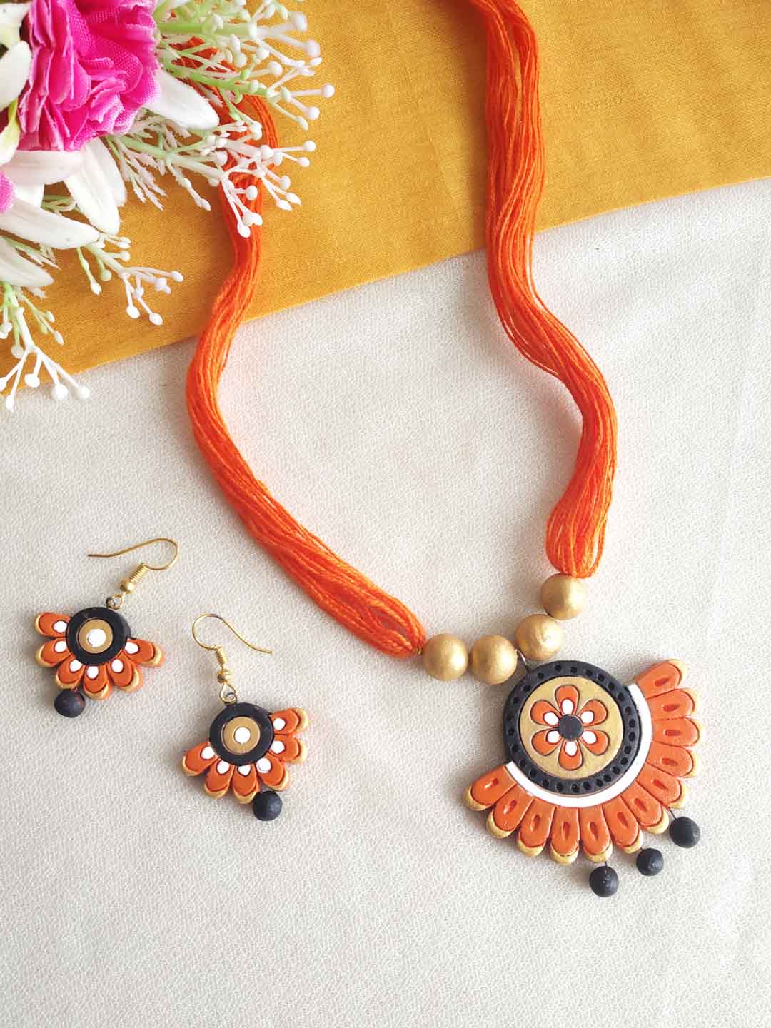 Orange 2025 terracotta jewellery