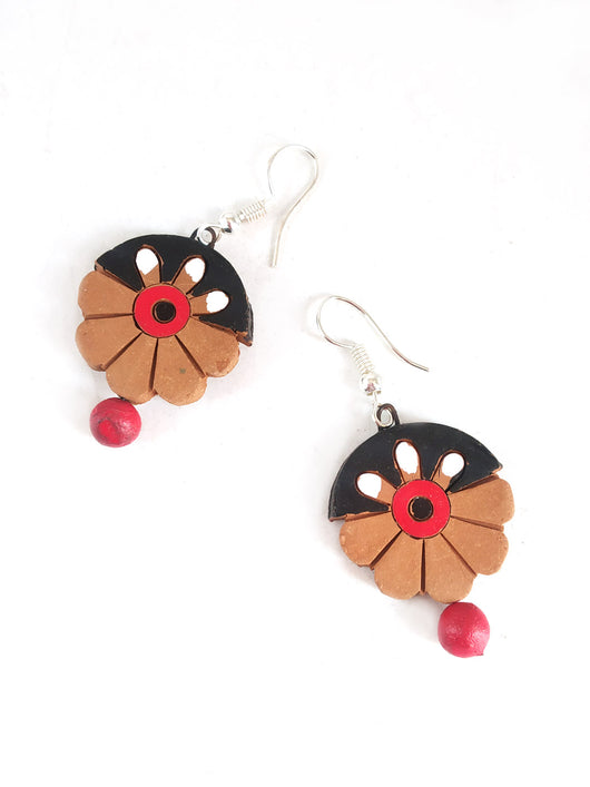 Handcrafted Floral Terracotta  Jewellery Set