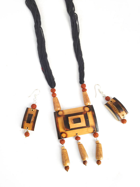 Handcrafted Bamboo  Jewellery Set