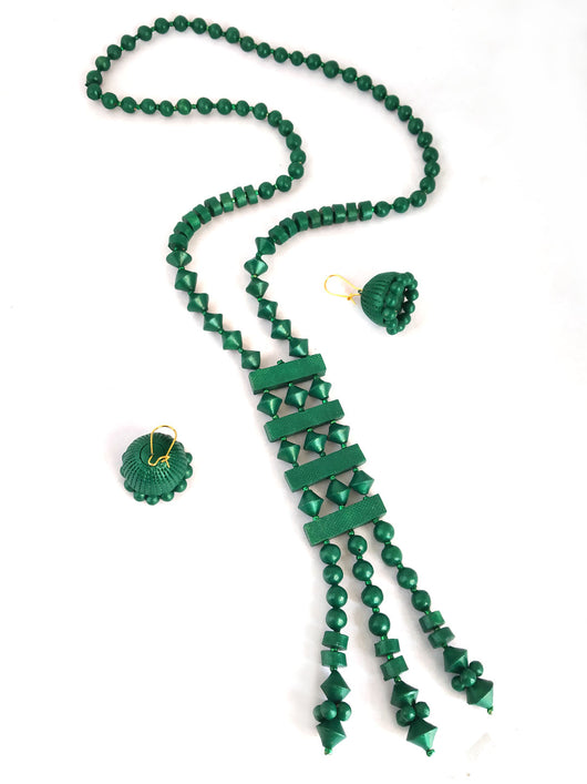 Exclusive Handcrafted Long Terracotta  Jewellery Set