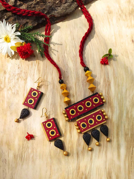 Handmade Terracotta  Jewellery Set