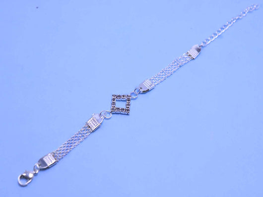 LCD Stone embeded Charm Bracelet
