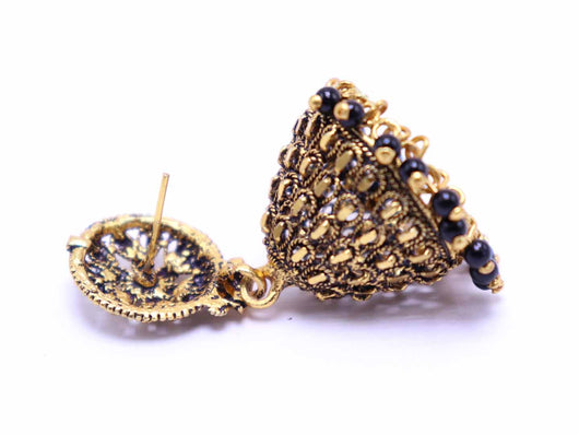 Gold Toned Traditional Jhumka Earring