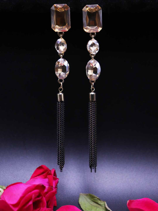Gold Plated Drop Earrings for Women and Girls
