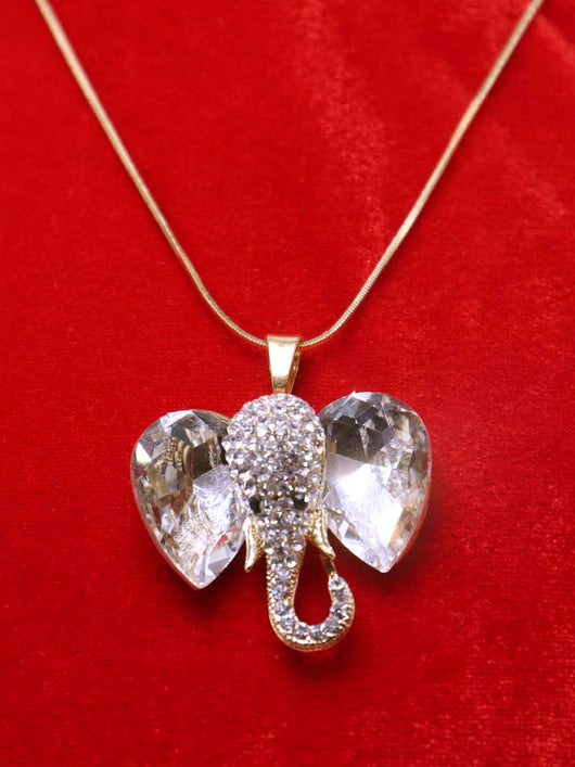 Elephant Pendant With Chain - ManMarzi