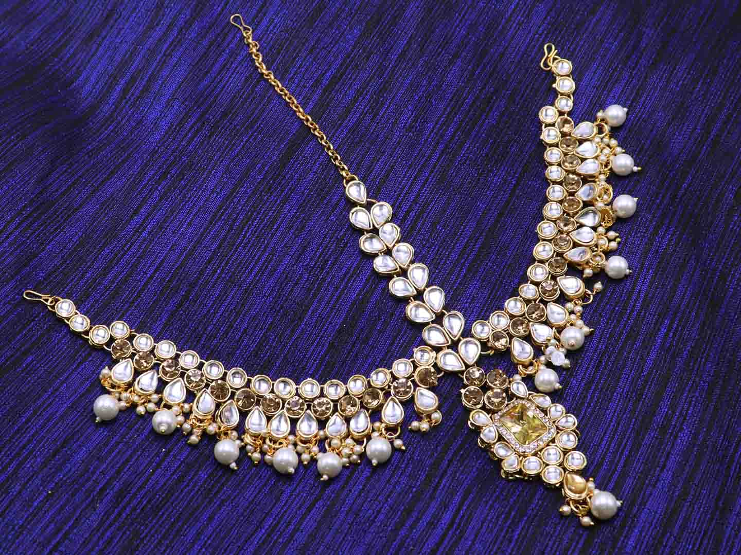Kundan Stone Studded Bridal Mathapatti - ManMarzi
