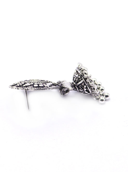 Oxidised Jhumka Earrings